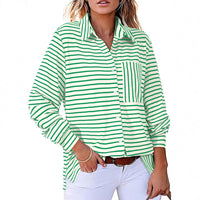 V-neck, Extra-stretch Long-sleeve Shirt