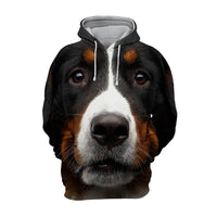 Animal Dog Print Hoodie Winter Hoodie Man's Sportswear