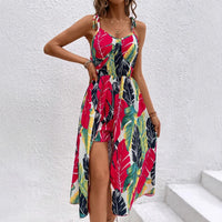 Printed Strap Holiday-Style Dress For Women