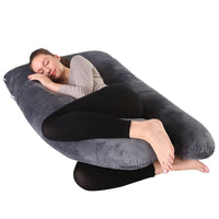 Straight Leg Conjoined U-shaped Pregnancy Pillow Crystal Velvet