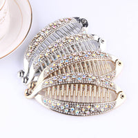 Popular Diamond Rhinestone Electroplating Fish Banana Fish-shaped Hair Clip