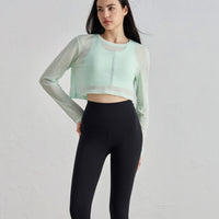 Bunchy Yarn Spring And Summer Loose Midriff Outfit Sports Long Sleeves Outerwear