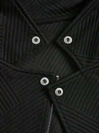 Women's Oblique Zipper Fastener Decoration Slim Casual Jacket