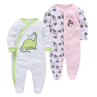 Q2-Piece Baby One-Piece Cotton Romper For Infants