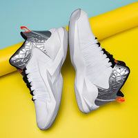 Men's White High Top Basketball Shoes