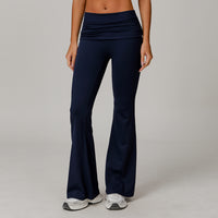 European And American Quick-dry Hip Raise Yoga Pants Nude Feel Casual Wide Leg