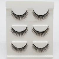 Three Pairs Of 3D Eyelash Natural Thick Multi-layer