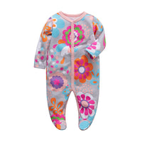 Baby cotton print jumpsuit