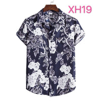 Casual Men's Clothing Shirt Hawaiian Beach Style Suit Collar Short Sleeve