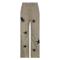 Pentagram Personality Casual Street Fashion Loose Jeans