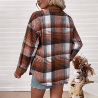 Women's Contrast Color Casual Style Shirt Autumn