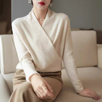 Long-sleeve Loose Sweater Wool Knitwear Womens