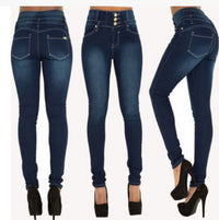 High waist fashion stretch denim pants