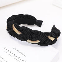 European And American Twist Braid Metal Chain Headband
