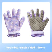Pet Bath Cat Petting Gloves Double-sided Floating Hair Comb