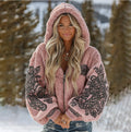 Flannel Christmas Crew-neck Long-sleeve Top