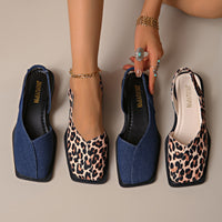 New Women's Closed-toe Square-toe Sandals
