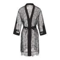New French Entry Lux Lace Eyelash Lace Sexy See-through Nightdress Outerwear Gown