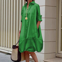 Women's Solid Color Fashion Single-breasted Hollow-out Long-sleeved Shirt