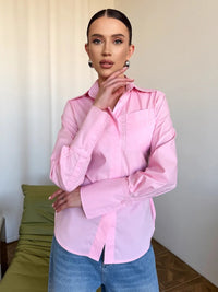 Lapel Shirt Fashion Suit Women's Top