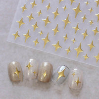Embossed Black-and-white Butterfly Rose Nail Stickers