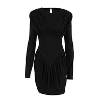 Elegant Figure-hugging Waist-cinching Womens Dress With A Sophisticated Vibe