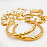 Fashionable Gold-Plated Stainless Steel Earrings