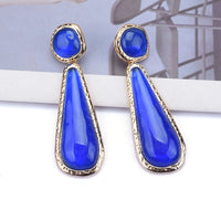Personality Retro Long Unique Geometric Resin Earrings