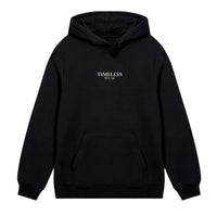 Drop Shoulder Loose Solid Color Hooded Sweatshirt
