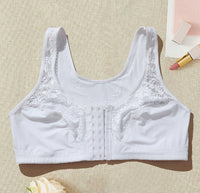 European And American Large Size Without Steel Ring Lace Cup Front Row Buttons Thin