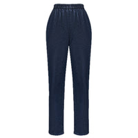 Womens Stretchy Thick Fashionable Casual Denim Jeans With An Elastic Waist