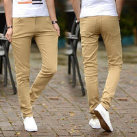 Fashion Trend Men's Solid Color Casual Pants Men's Straight Trousers