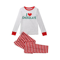Printed Striped Casual Parent-child Suit Home Pajamas