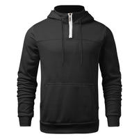 European And American Half Zipper Printing Turtleneck Sweater Men's