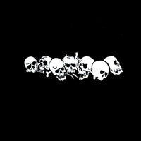 Reflective Bumper Stickers Motorcycle Electric Car Horror Bumper Stickers Halloween Skull Car Stickers