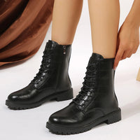 Martin Women's Leather Fashionable Motorcycle Military Boots