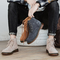 British style high-top casual single shoes cross-border large size worker