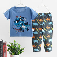Thin Home Service Suit Short Sleeve Trousers Combination