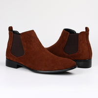 Men's Square Toe Men's Shoes All-match Fashion Men's Short Boots