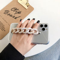 Wrist chain transparent phone case