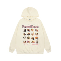 Men's Fun Jiugongge Animal Head Print