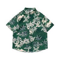 Vintage Oil Painting Floral Shirt For Men