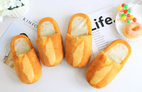 Simulated Bread Home Slippers Indoor Lovers Floor Protection Slippers Cotton Slippers for Men and Women in Autumn and Winter
