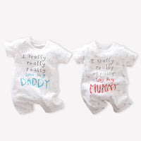 Baby jumpsuit with short sleeves