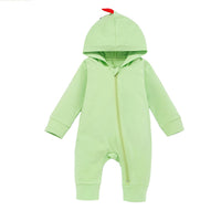 Funny Multi-color Dinosaur Long Sleeve One-piece Romper Baby Suit