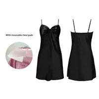 Strap Nightgown With Chest Pads Womens Loungewear