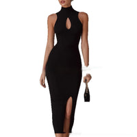 Women's Solid Color Sexy Hollow-Out Dress