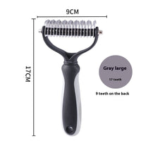 Double-sided Stainless Steel Pet Hair Unknotting Comb