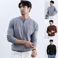 Autumn And Winter New Long-sleeved Knitted Sweater For Men Slim Fit