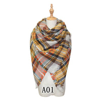 Colorful imitation cashmere check square